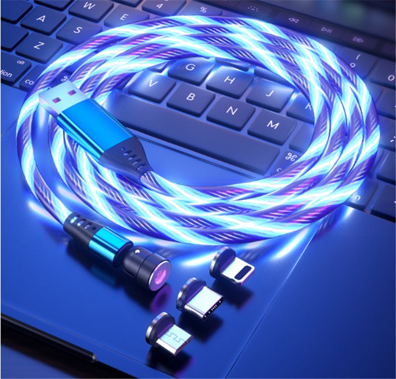540° Rotate Magnetic Glow Cable