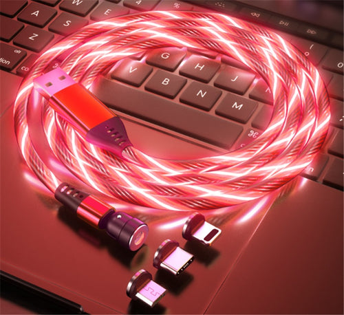 540° Rotate Magnetic Glow Cable