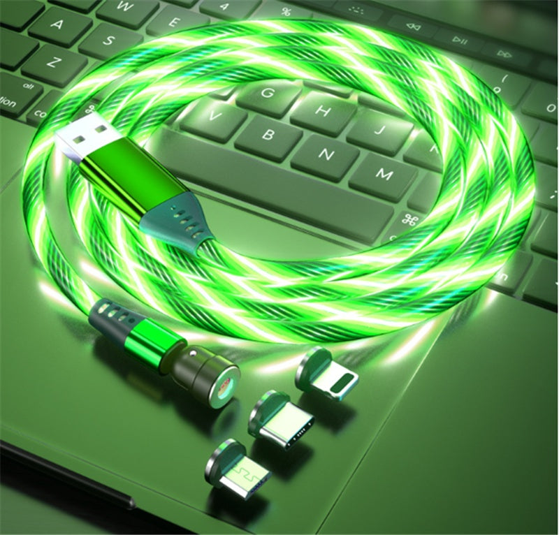 540° Rotate Magnetic Glow Cable