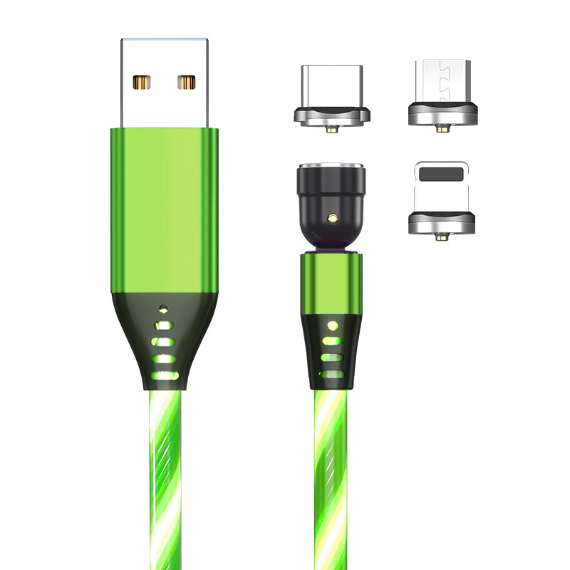 540° Rotate Magnetic Glow Cable