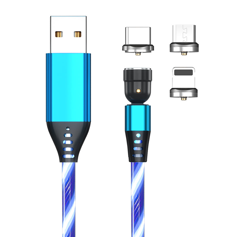 540° Rotate Magnetic Glow Cable