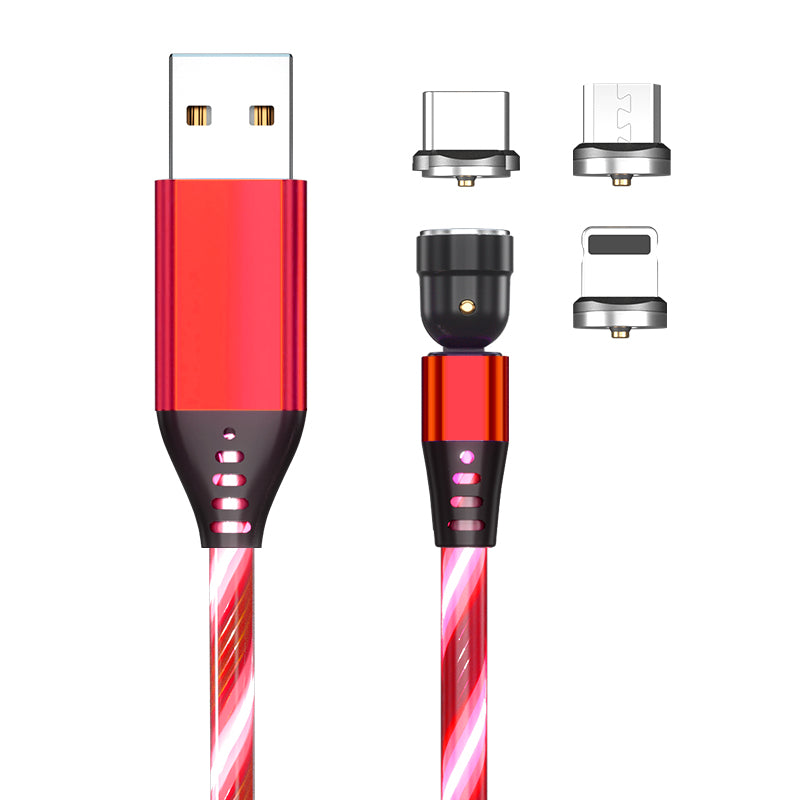 540° Rotate Magnetic Glow Cable